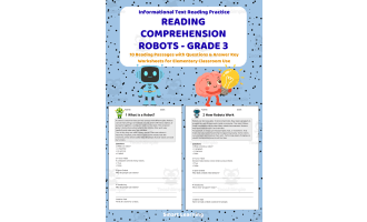 Reading Comprehension Robots | Grade 3 Reading Activities