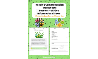 Reading Comprehension Seasons | Grade 3 Informational Texts