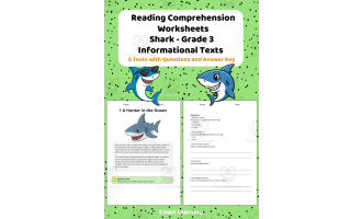 Reading Comprehension Sharks | Grade 3 Informational Texts