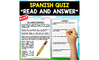 READING COMPREHENSION TEXT IN SPANISH | EL LÁPIZ MÁGICO