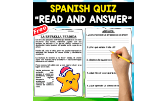 READING COMPREHENSION TEXT IN SPANISH | LA ESTRELLA PERDIDA