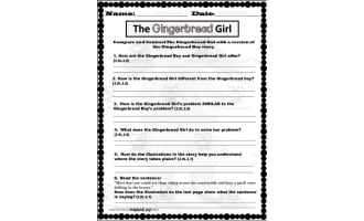 Reading Comprehension: The Gingerbread Girl Story