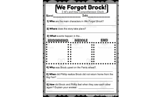 Reading Comprehension: We Forgot Brock!