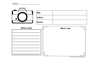 Reading Comprehension What I Read What I Saw Graphic Organizer Worksheet