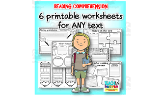 READING COMPREHENSION worksheets for ANY text