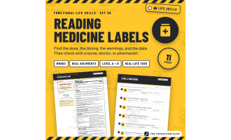 Reading Medicine Labels | OTC Drug Facts | Life Skills SPED