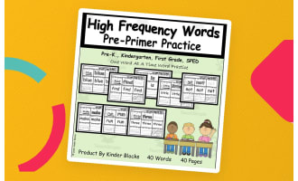 Reading My High Frequency Words - Pre-Primer-Word Practice