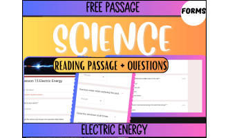 Reading Passage 15: Electric Energy Google Forms