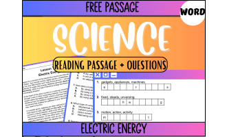 Reading Passage 15: Electric Energy (Word)