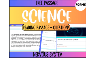 Reading Passage 25: Nervous System (Google Forms)
