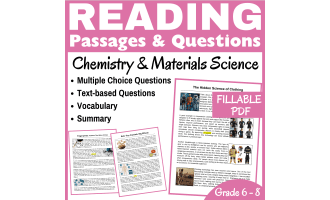 Reading Passages. Chemistry & Materials Science (FILLABLE PDF)