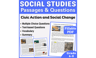 Reading Passages: Civic Action and Social Change (Fillable PDF)