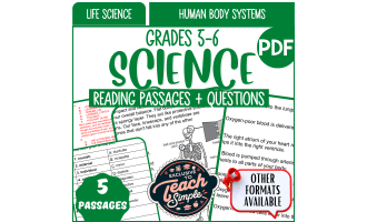 Reading Passages on Human Body Systems (PDF)