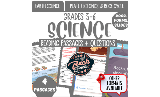 Reading Passages on Plate Tectonics and Rock Cycle (Google Drive)