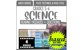 Reading Passages on Plate Tectonics and Rock Cycle (Videos)