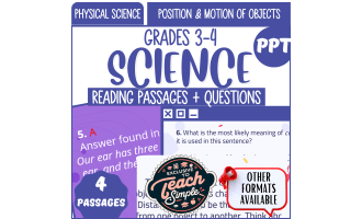 Reading Passages on Position and Motion of Objects (PPT)