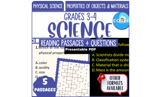 Reading Passages on Properties of Objects & Materials Presentable PDF