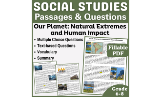 Reading Passages: Our Planet and Human Impact (Fillable PDF)