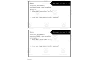 Reading Quick Check: RL 2.2 Recount Stories - 1st Quarter