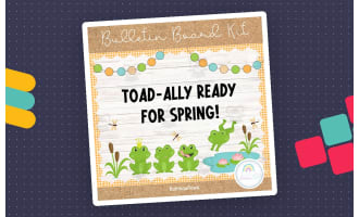 Ready for Spring Bulletin Board or Door Decor Kit