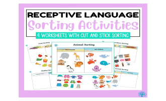Receptive Language Sorting Activities