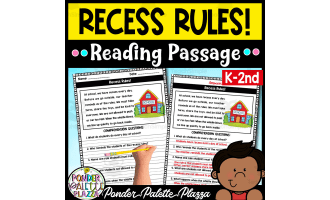 Recess Rules! - Back to School Reading Comprehension