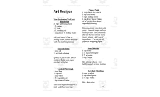 Recipes for Art