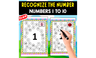 RECOGNIZE THE NUMBER | 1 TO 10 | COLORING ACTIVITY