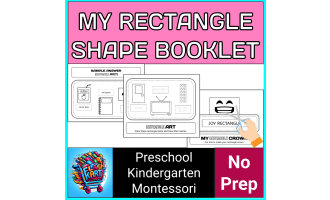Rectangle Tracing & Coloring Worksheets for Pre-K, Montessori, and KG