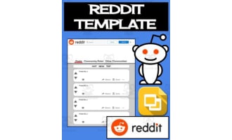 Reddit Template (Editable on Google Slides) by Teach Simple