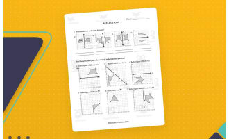 Reflection Worksheets with Answers – Geometry Transformations