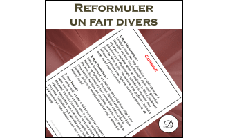 Reformuler un fait divers