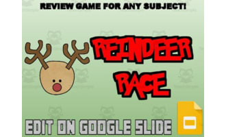 Reindeer Race Review Game (Google Slides)