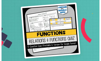 Relations and Functions QUIZ