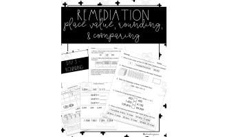 Remediation Plan: Rounding, Place Value, Comparing & Ordering Numbers