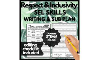 Respect & Inclusivity Strategies SEL Skills Writing Challenge