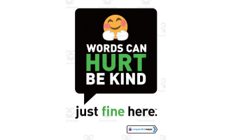 Respectful Ways: Class Signs: Words Can Hurt, Be Kind