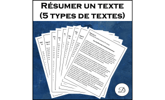 Résumer un texte (5 types de textes)