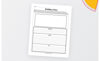 Retelling A Story Worksheet