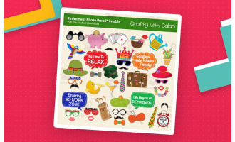 Retirement Party Printable Photo Booth Prop Activity