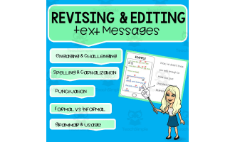Revising and Editing Text Messages Activity