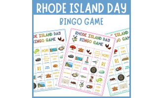 Rhode Island ocean state bingo game luau symbols culture history