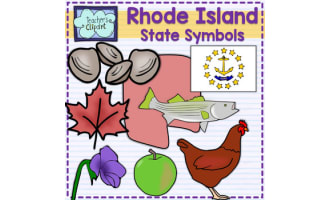 Rhode Island  State Symbols Clip Art