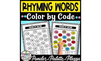 Rhyming Words - Color by Code
