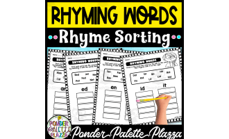 Rhyming Words - Sorting Activity