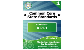 RI.1.1 First Grade Common Core Lesson