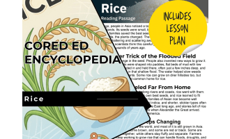 Rice Reading Comprehension Passage - Cored Ed Encyclopedia