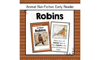 Robins Early Reader Nonfiction Book