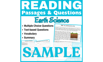 Rock Cycle, Soil, & Sinkholes: SAMPLE Reading Passage (Docs)