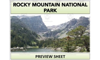 Rocky Mountain National Park Geography Unit